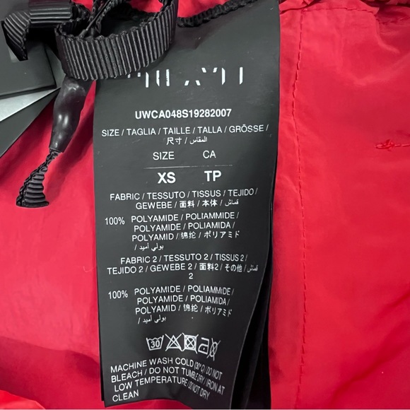 NWT $782 Ben Taverniti Unravel Project Red Windbreaker Track Pants XS - Picture 9 of 10